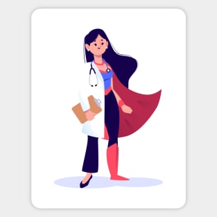 NURSE & DOCTOR SUPERHERO Sticker